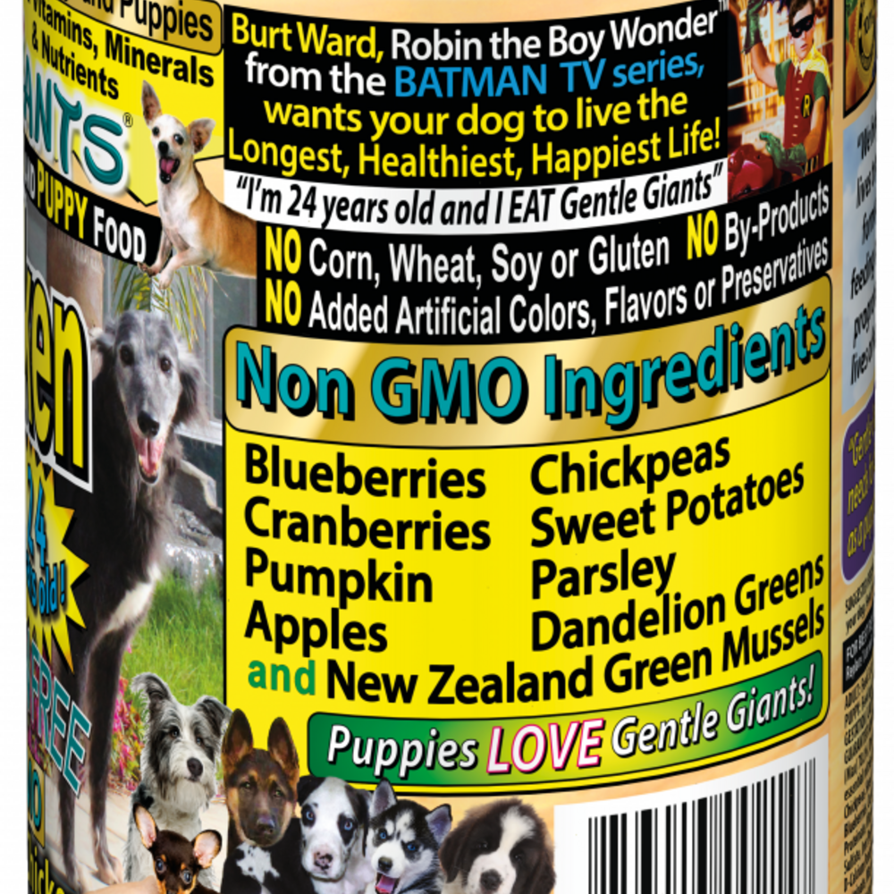 Gentle Giants Non-GMO Grain Free Chicken Dog & Puppy Can Food