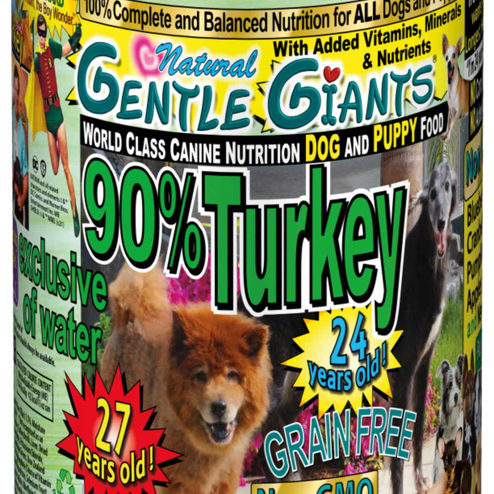 Gentle Giants Non-GMO Grain Free Turkey Dog & Puppy Can Food