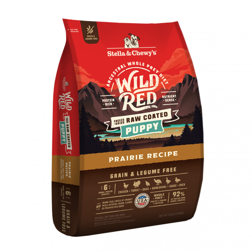 Stella & Chewy's Wild Red Dry Dog Food Raw Coated High Protein Grain & Legume Free Puppy Prairie Recipe