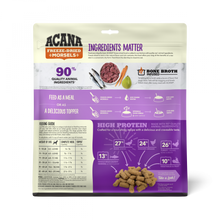 Load image into Gallery viewer, ACANA Freeze Dried Dog Food &amp; Topper, Grain Free, High Protein,  Fresh &amp; Raw Animal Ingredients, Duck Recipe, Morsels