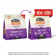 Load image into Gallery viewer, ACANA Freeze Dried Dog Food &amp; Topper, Grain Free, High Protein,  Fresh &amp; Raw Animal Ingredients, Duck Recipe, Morsels