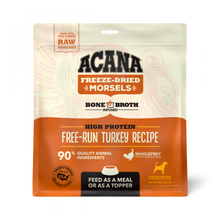 Load image into Gallery viewer, ACANA Freeze Dried Dog Food &amp; Topper, Grain Free, High Protein,  Fresh &amp; Raw Animal Ingredients, Free-Run Turkey Recipe, Morsels