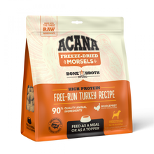 Load image into Gallery viewer, ACANA Freeze Dried Dog Food &amp; Topper, Grain Free, High Protein,  Fresh &amp; Raw Animal Ingredients, Free-Run Turkey Recipe, Morsels