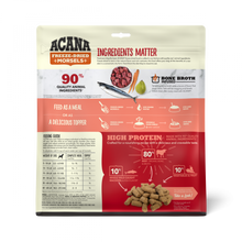 Load image into Gallery viewer, ACANA Freeze Dried Dog Food &amp; Topper, Grain Free, High Protein,  Fresh &amp; Raw Animal Ingredients, Ranch-Raised Beef Recipe, Morsels