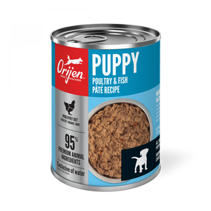 ORIJEN Puppy Recipe, Poultry & Fish Pate, Grain-free, Premium Wet Dog Food