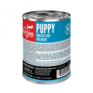 ORIJEN Puppy Recipe, Poultry & Fish Pate, Grain-free, Premium Wet Dog Food