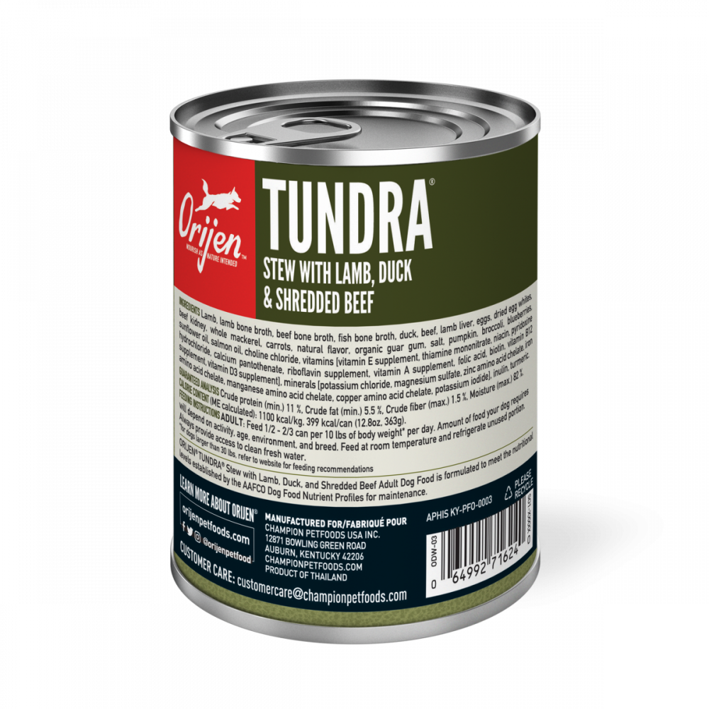 
                  
                    ORIJEN Tundra Stew Wet Dog Food
                  
                