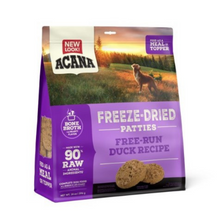 Load image into Gallery viewer, ACANA Freeze Dried Dog Food and Topper Grain Free High Protein Fresh and Raw Animal Ingredients Duck Recipe Patties