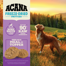 Load image into Gallery viewer, ACANA Freeze Dried Dog Food and Topper Grain Free High Protein Fresh and Raw Animal Ingredients Duck Recipe Patties