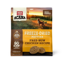 Load image into Gallery viewer, ACANA Freeze Dried Dog Food and Topper Grain Free High Protein Fresh and Raw Animal Ingredients FreeRun Chicken Recipe Patties