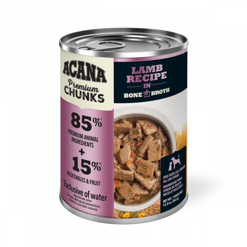 
                  
                    ACANA Premium Chunks Grainfree Lamb Recipe in Bone Broth Wet Dog Food
                  
                