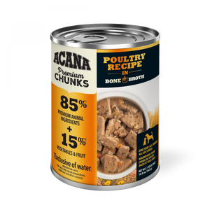 ACANA Premium Chunks Grainfree Poultry Recipe in Bone Broth Wet Dog Food