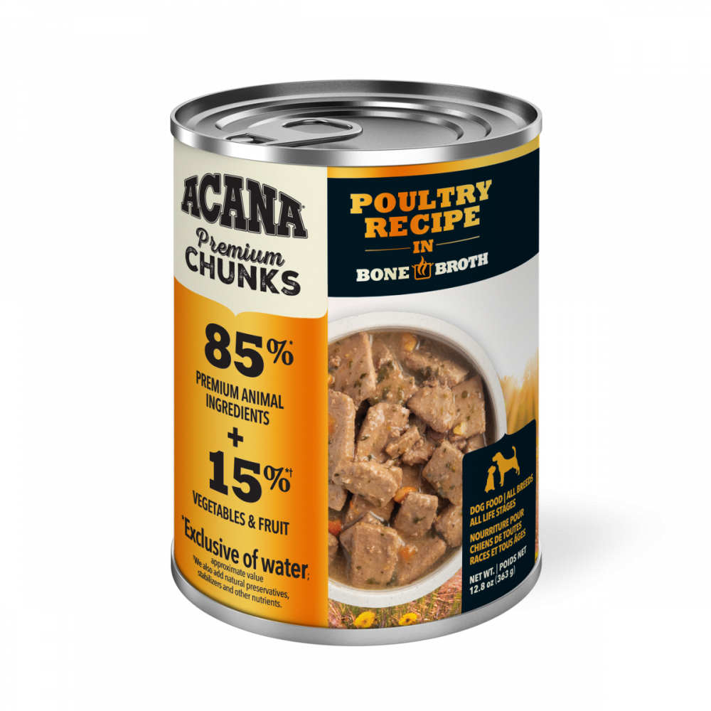 Acana Premium Chunks Canned Dog Food Poultry
