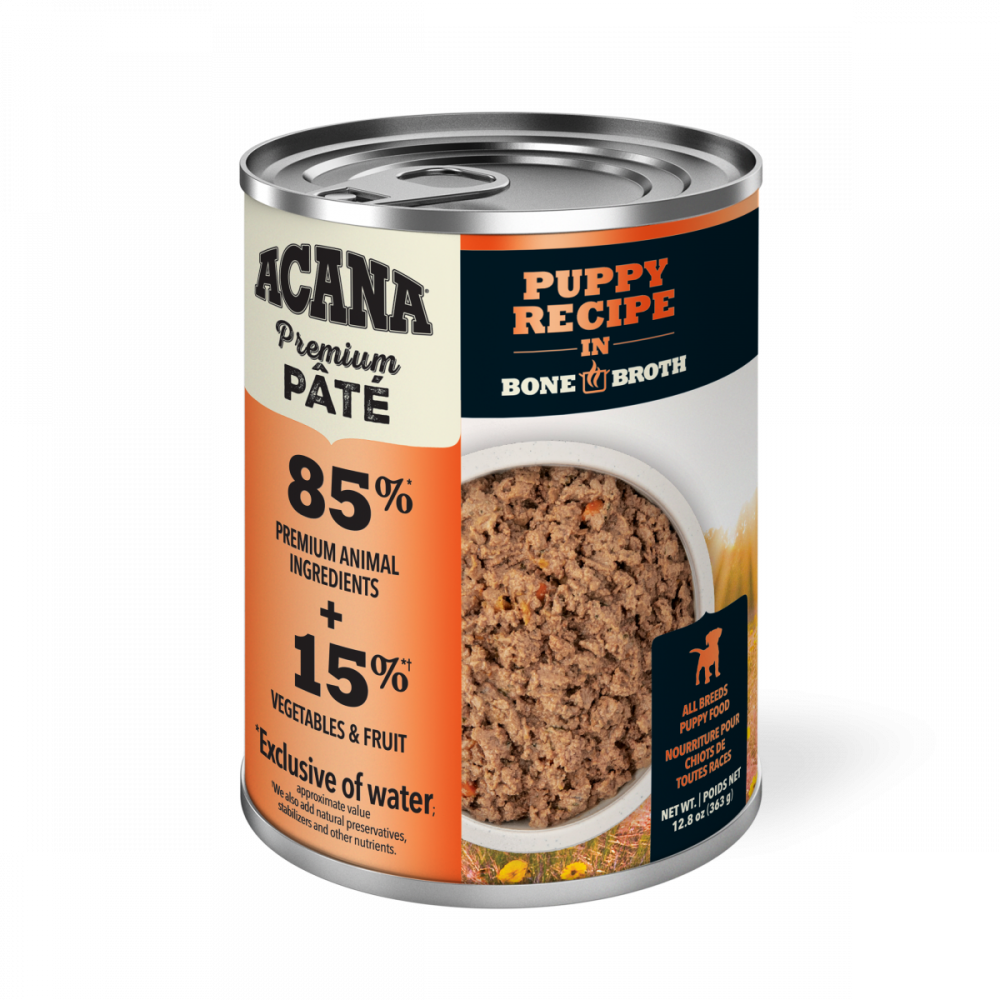 Acana Premium Pate Grain Free Puppy Recipe in Bone Broth Wet Dog Food