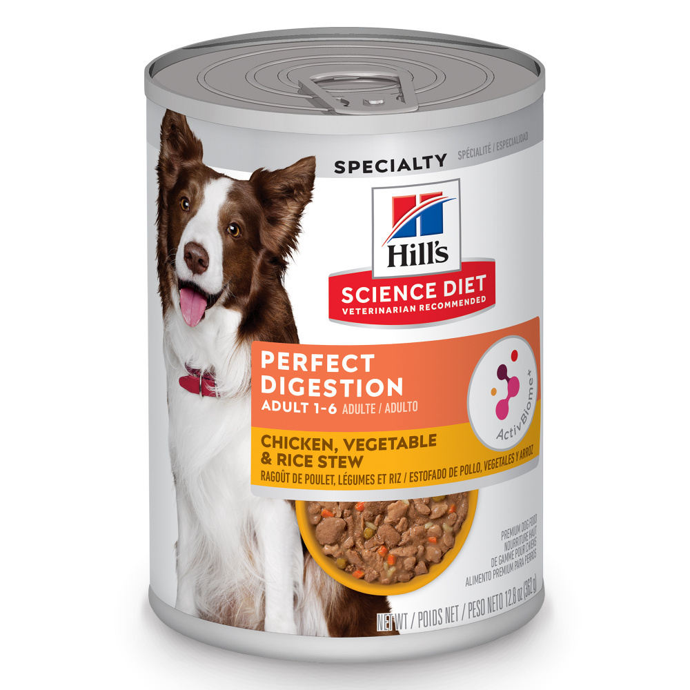 
                  
                    Hill's Science Diet Adult Perfect Digestion Chicken & Vegetable & Rice Stew Canned Dog Food
                  
                