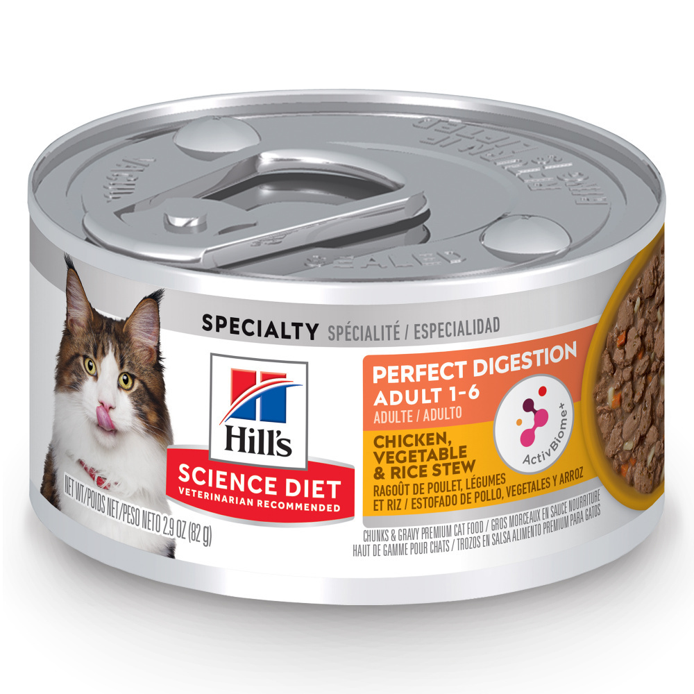 
                  
                    Hill's Science Diet Adult Perfect Digestion Chicken & Vegetable & Rice Stew Canned Cat Food
                  
                