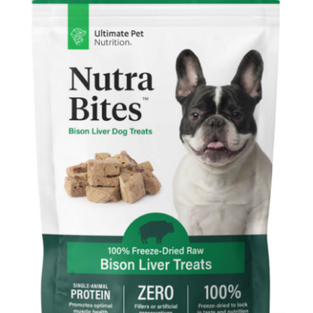 Ultimate Pet Nutrition Freeze Dried Nutra Bites Bison Liver Dog Treat