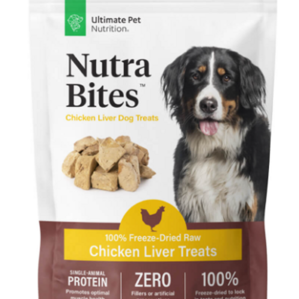 Ultimate Pet Nutrition Freeze Dried Nutra Bites Chicken Liver Dog Treat