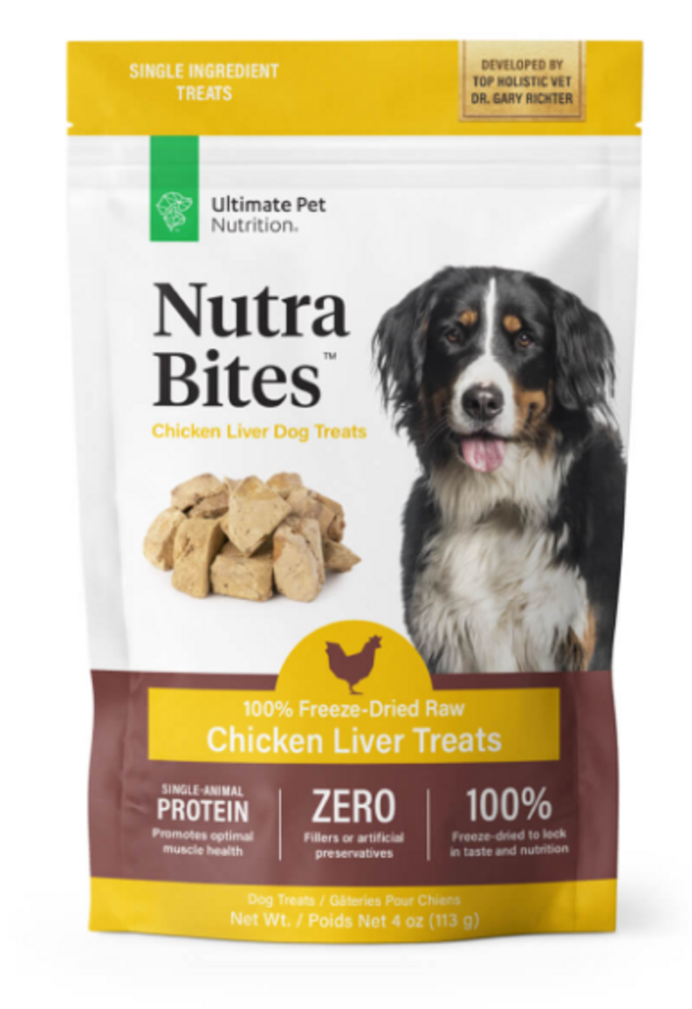 Ultimate Pet Nutrition Freeze Dried Nutra Bites Chicken Liver Dog Treat