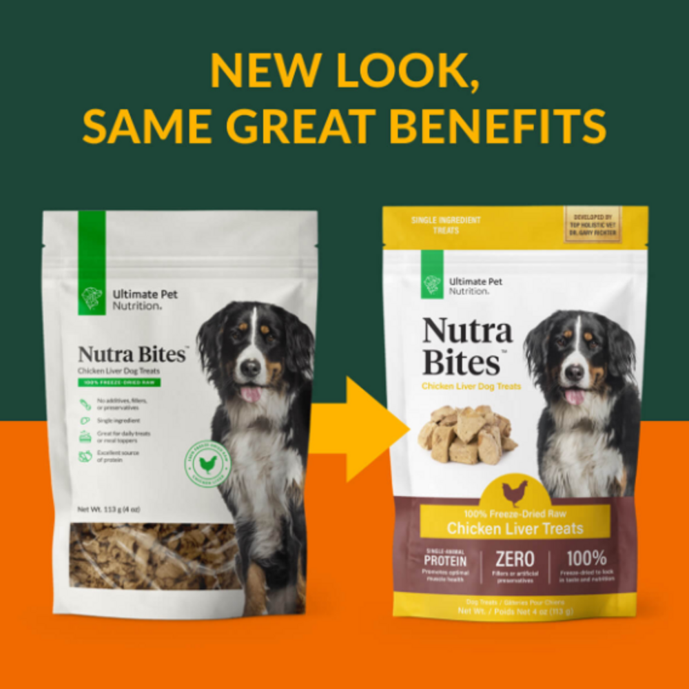 Ultimate Pet Nutrition Freeze Dried Nutra Bites Chicken Liver Dog Treat