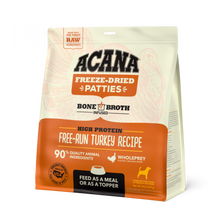 Load image into Gallery viewer, ACANA Freeze Dried Dog Food &amp; Topper, Grain Free, High Protein,  Fresh &amp; Raw Animal Ingredients, Free-Run Turkey Recipe, Patties