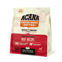 Load image into Gallery viewer, ACANA Freeze Dried Dog Food &amp; Topper, Grain Free, High Protein,  Fresh &amp; Raw Animal Ingredients, Ranch Raised Beef Recipe, Patties