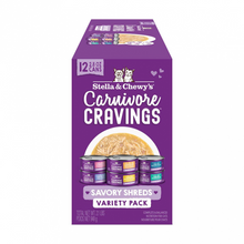 Load image into Gallery viewer, Stella &amp; Chewy&#39;s Carnivore Cravings Savory Shreds Variety Pack Canned Cat Food