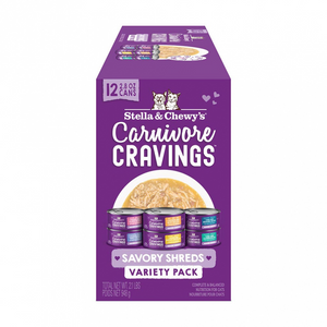 Stella & Chewy's Carnivore Cravings Savory Shreds Variety Pack Canned Cat Food