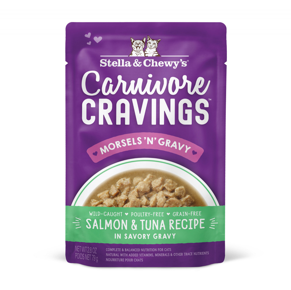 
                  
                    Stella & Chewy's Carnivore Cravings Morsels N Gravy Salmon & Tuna Recipe Pouch Cat Food
                  
                