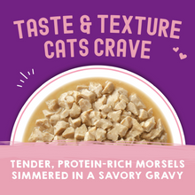 Load image into Gallery viewer, Stella &amp; Chewy&#39;s Carnivore Cravings Morsels N Gravy Chicken &amp; Salmon Recipe Pouch Cat Food