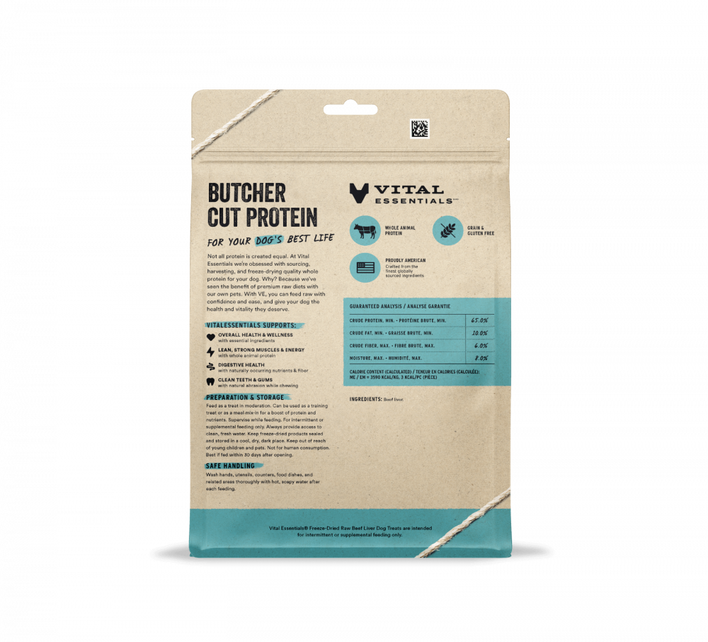 
                  
                    Vital Essentials Freeze Dried Raw Beef Liver Dog Treats
                  
                