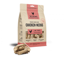 Load image into Gallery viewer, Vital Essentials Freeze Dried Raw Chicken Necks Dog Treats