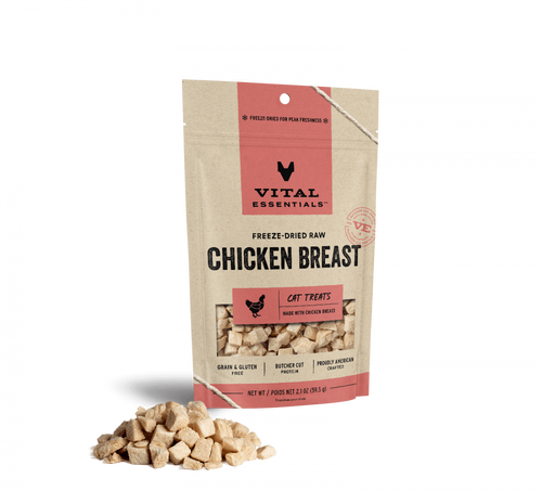 Vital Essentials Freeze Dried Raw Chicken Breast Cat Treats