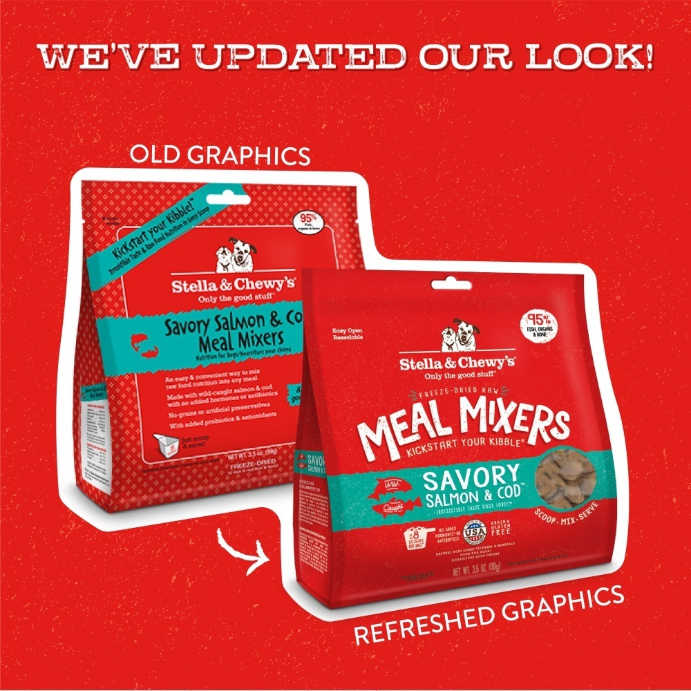 
                  
                    Stella & Chewy's Freeze Dried Raw Savory Salmon & Cod Meal Mixers Grain Free Dog Food Topper
                  
                