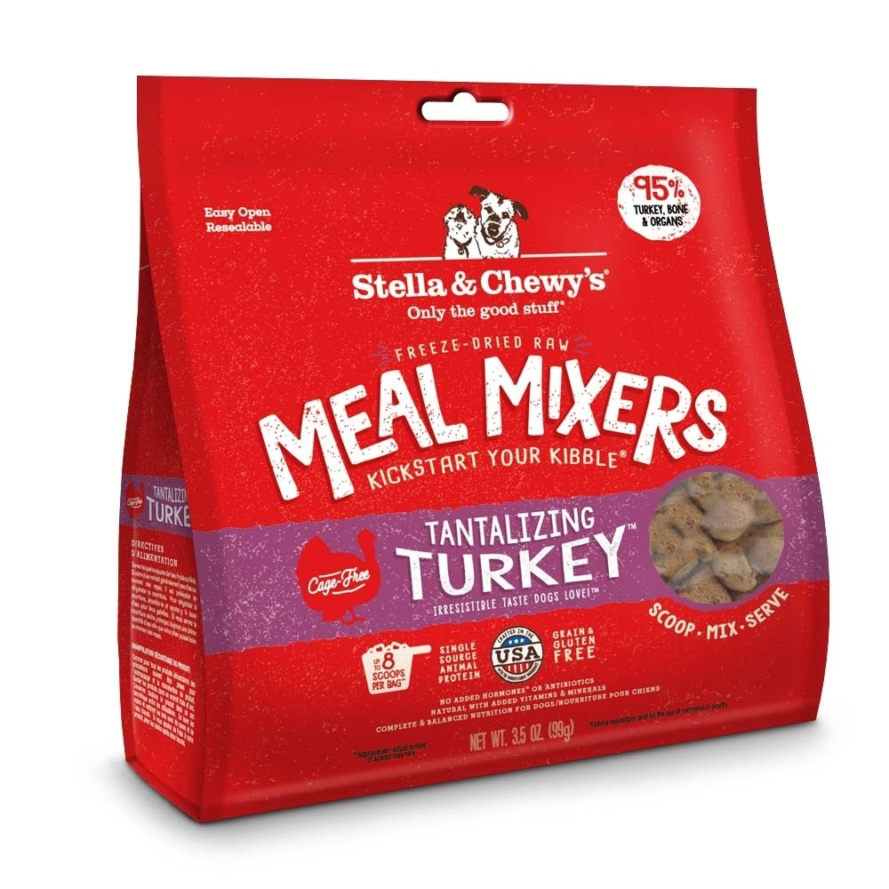 
                  
                    Stella & Chewy's Freeze Dried Raw Tantalizing Turkey Meal Mixers Grain Free Dog Food Topper
                  
                