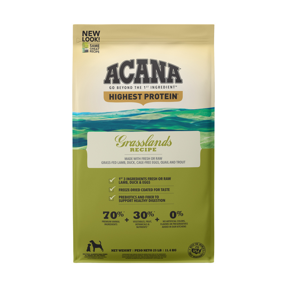 
                  
                    ACANA Highest Protein Grasslands Recipe Dry Dog Food
                  
                