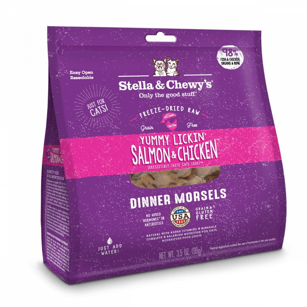 
                  
                    Stella & Chewy's Yummy Lickin' Salmon & Chicken Dinner Grain Free Freeze Dried Raw Cat Food
                  
                