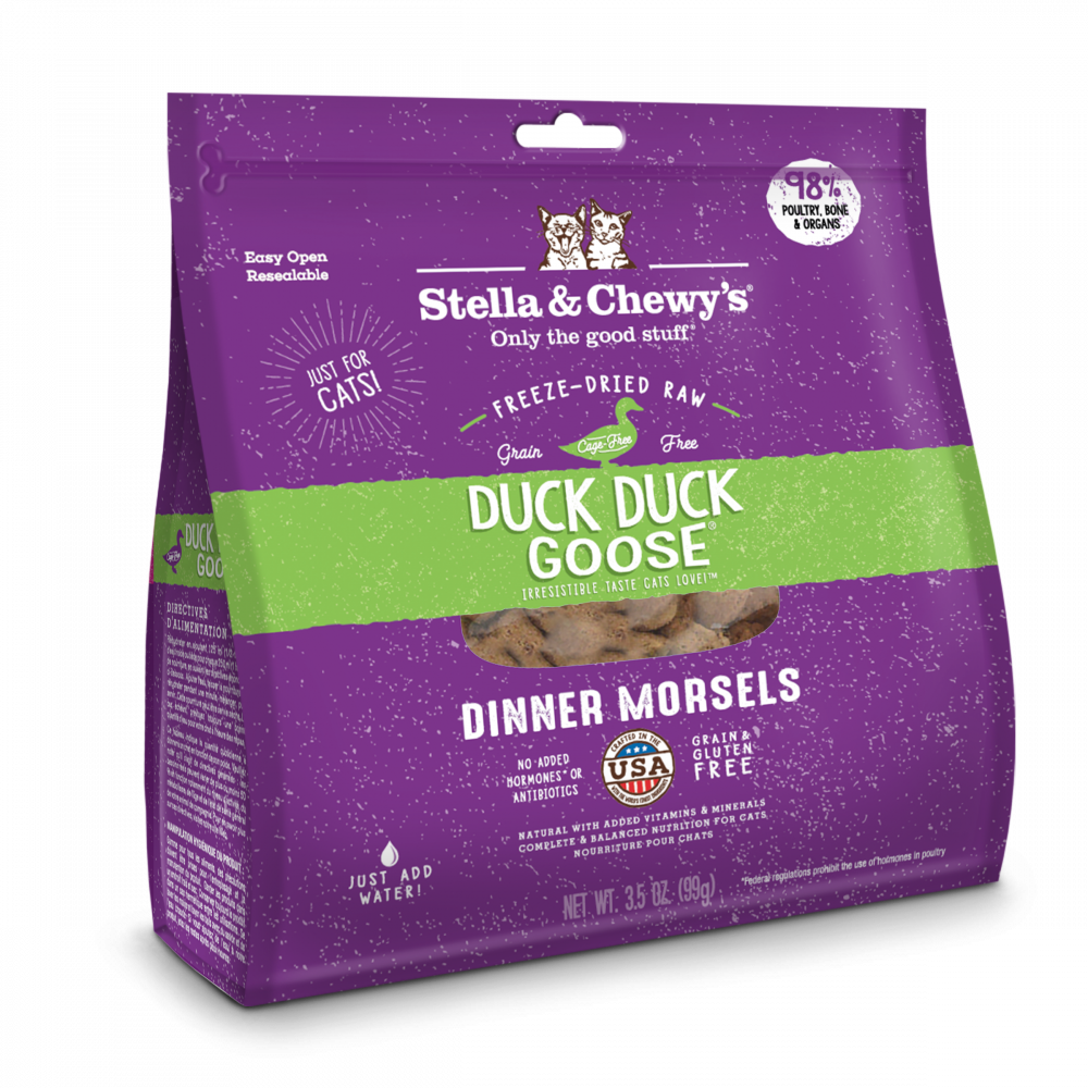 
                  
                    Stella & Chewy's Duck Duck Goose Grain Free Dinner Morsels Freeze Dried Raw Cat Food
                  
                