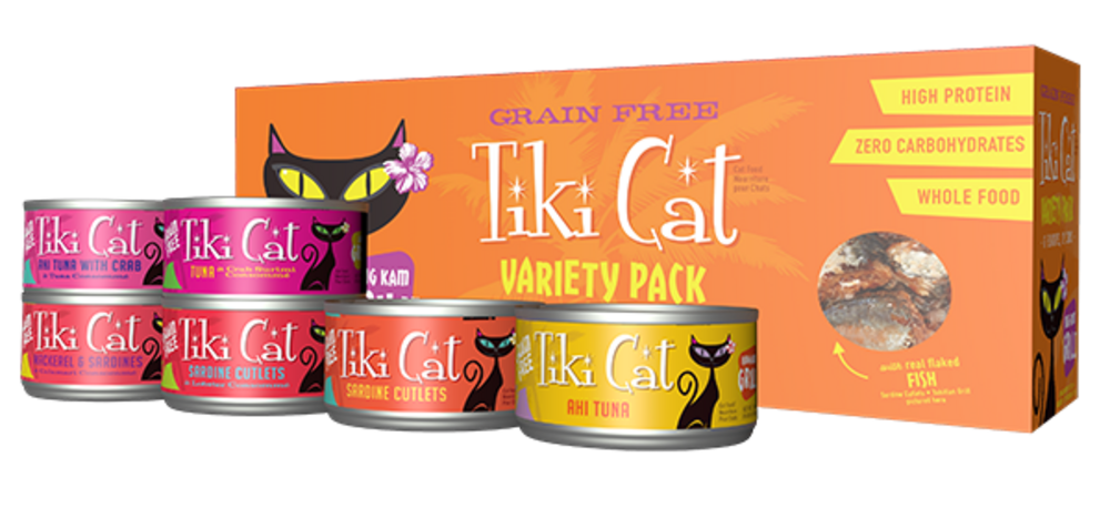 Tiki Cat King Kamehameha Luau Variety Pack Canned Cat Food