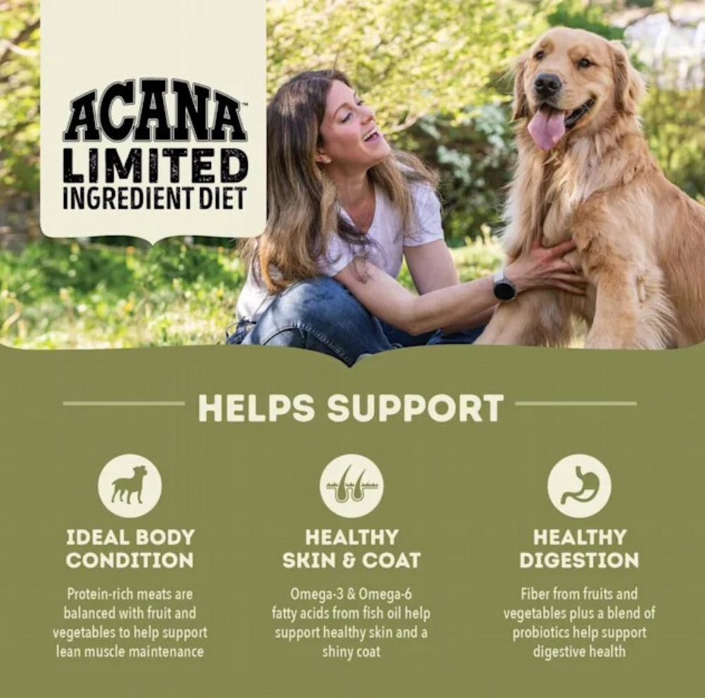 
                  
                    ACANA Singles Limited Ingredient Grain Free High Protein Pork & Squash Recipe Dry Dog Food
                  
                