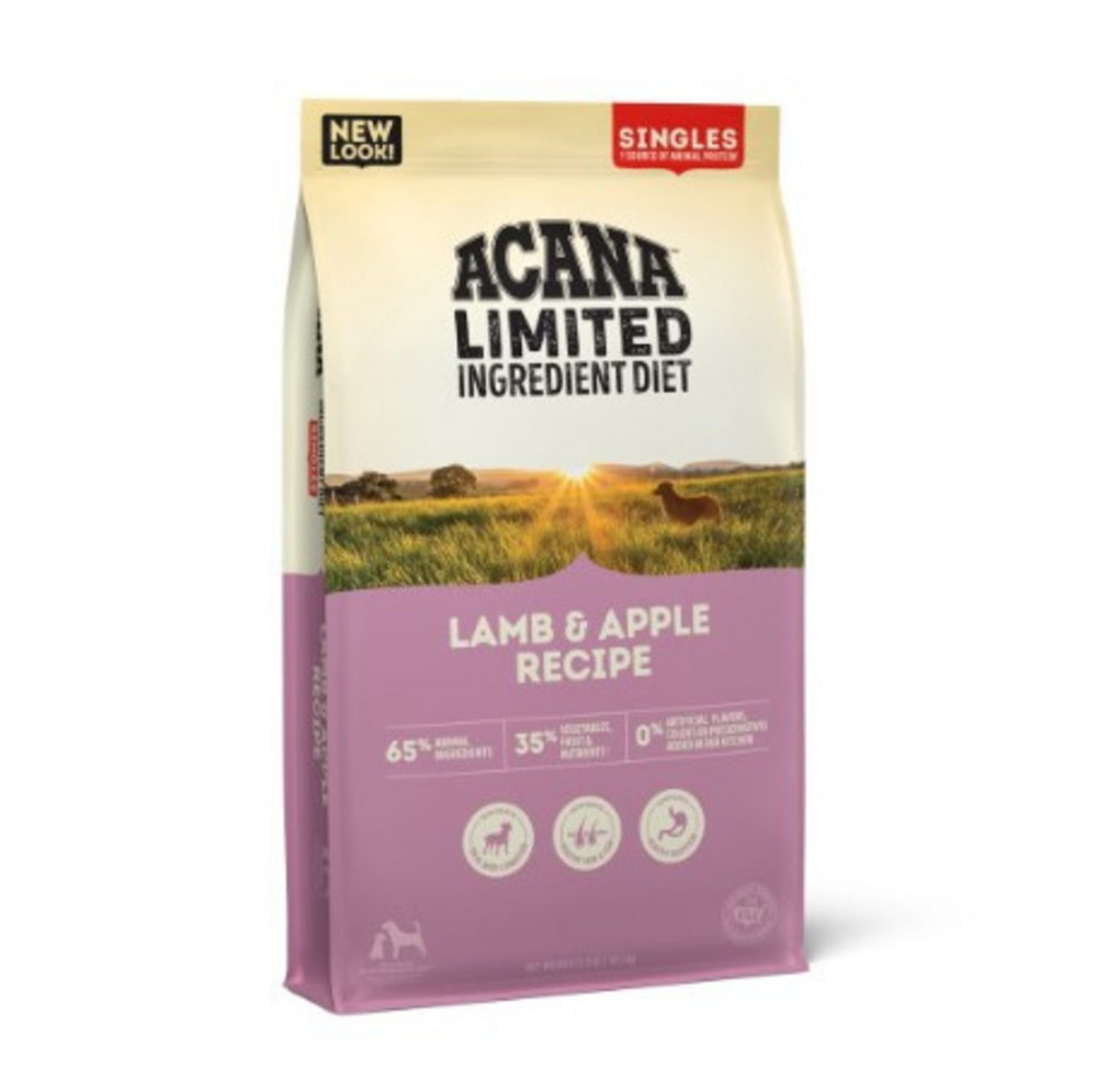 
                  
                    ACANA Singles, Lamb & Apple Recipe, Limited Ingredient Diet Dry Dog Food
                  
                