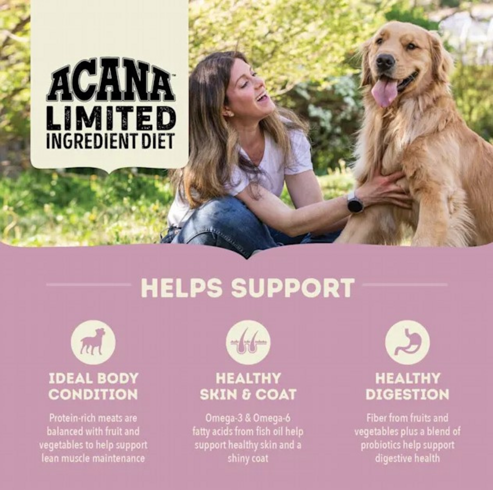 
                  
                    ACANA Singles, Lamb & Apple Recipe, Limited Ingredient Diet Dry Dog Food
                  
                