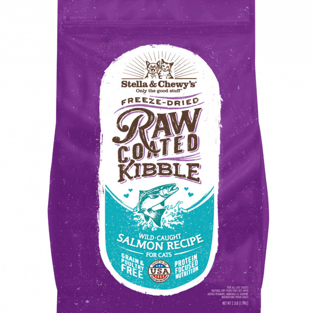 Stella & Chewy's Raw Coated Kibble Wild Caught Salmon Recipe Dry Cat Food