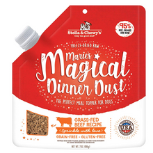 Load image into Gallery viewer, Stella &amp; Chewy&#39;s Marie&#39;s Magical Dinner Dust Freeze-Dried Grass Fed Beef Recipe Dog Food Topper