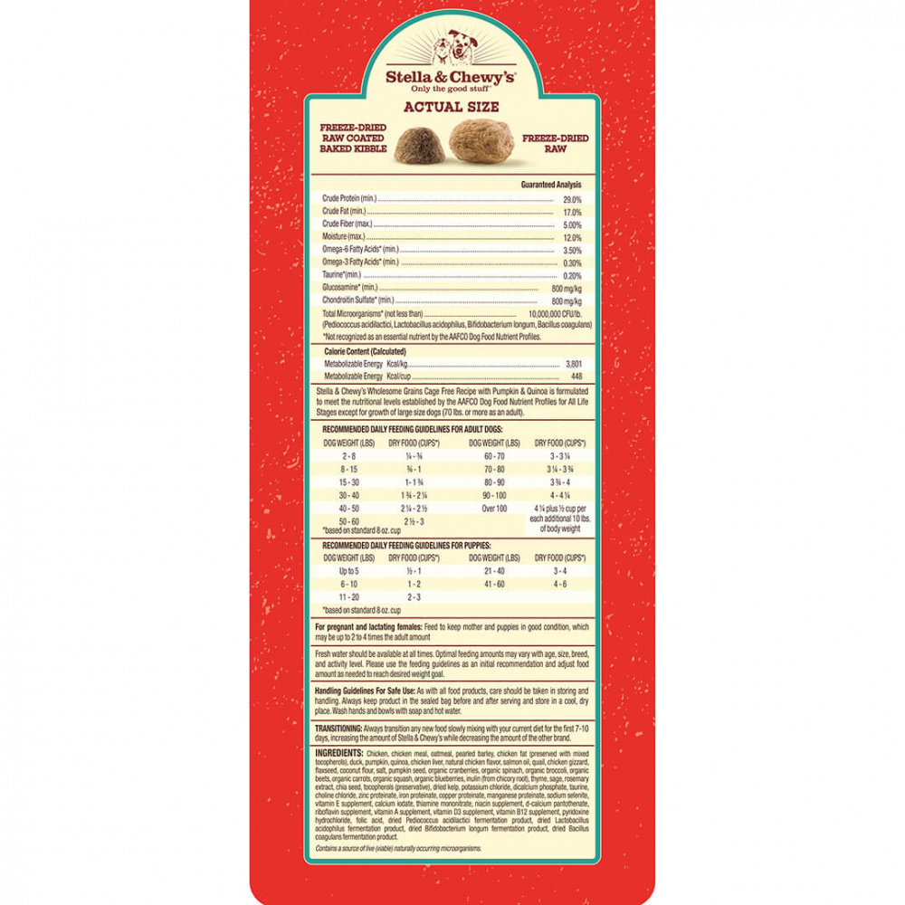 
                  
                    Stella & Chewy's Raw Blend Kibble With Wholesome Grains Cage Free Recipe Dry Dog Food
                  
                