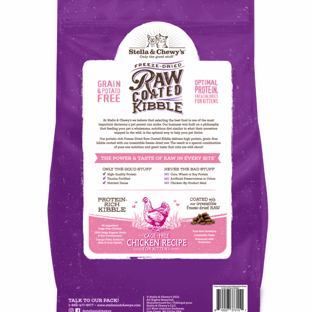 Stella and Chewys Raw Coated Premium Kibble Cat and Kitten Food