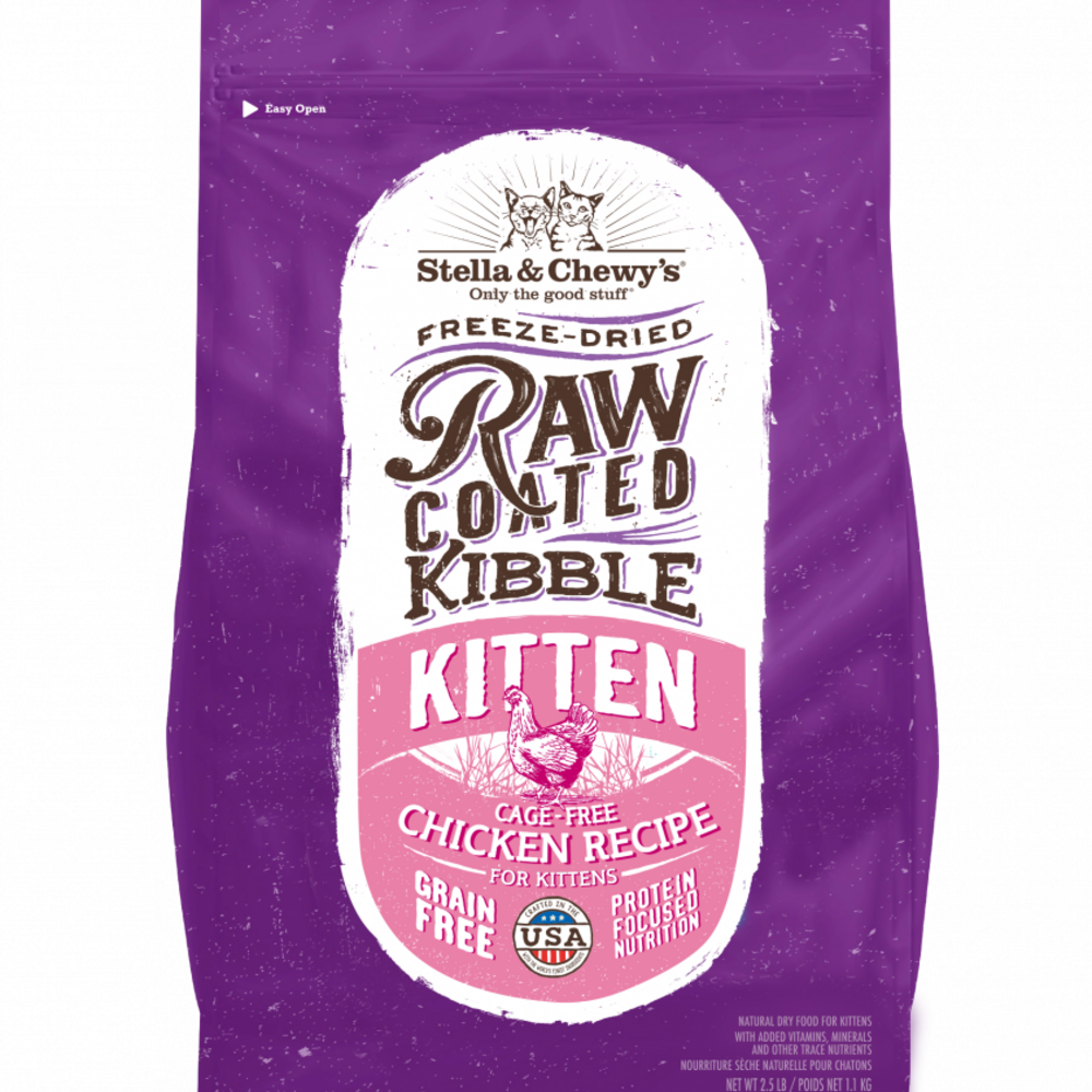 Stella and Chewys Raw Coated Premium Kibble Cat and Kitten Food