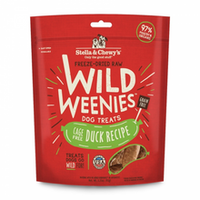 Load image into Gallery viewer, Stella &amp; Chewy&#39;s Wild Weenies Grain Free Duck Recipe Freeze Dried Raw Dog Treats