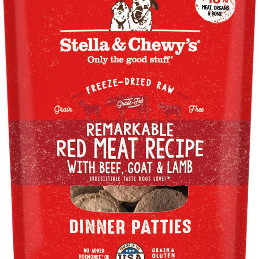 Stella & Chewy's Remarkable Raw Red Meat Recipe Freeze Dried Dinner Patties Dog Food