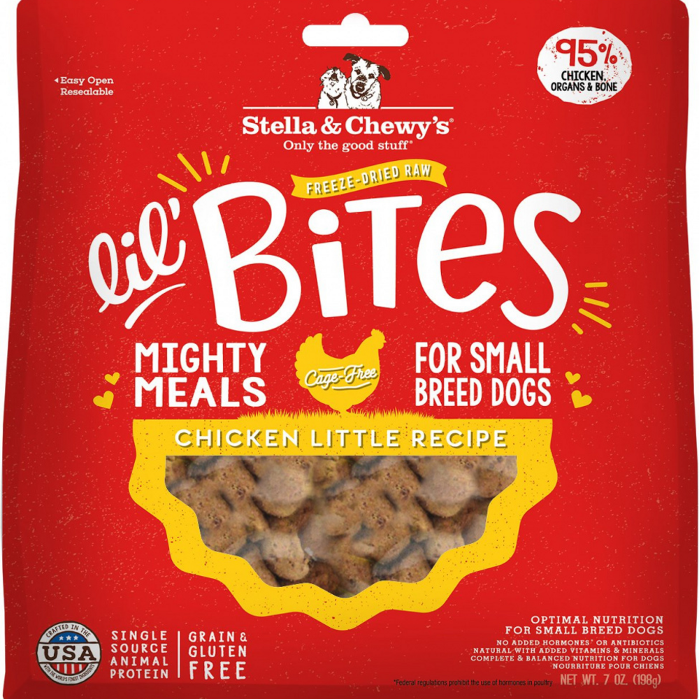 Stella & Chewy's Lil' Bites Chicken Little Recipe Freeze Dried Raw Small Breed Dog Food